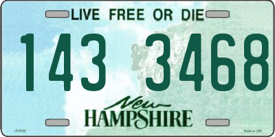 NH license plate 1433468