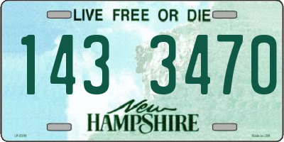 NH license plate 1433470