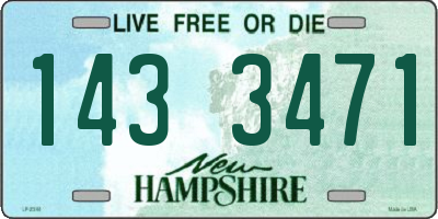 NH license plate 1433471