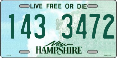 NH license plate 1433472