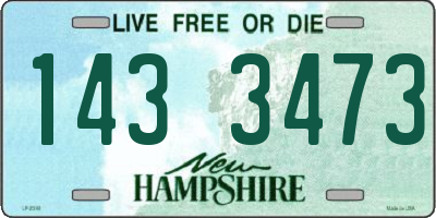 NH license plate 1433473