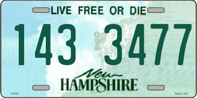 NH license plate 1433477