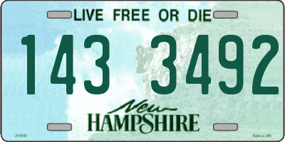 NH license plate 1433492