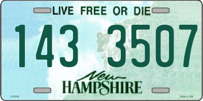 NH license plate 1433507