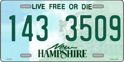 NH license plate 1433509