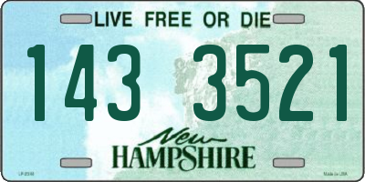 NH license plate 1433521
