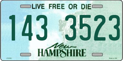 NH license plate 1433523