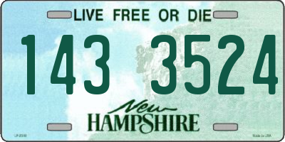 NH license plate 1433524