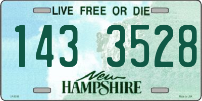 NH license plate 1433528