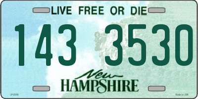 NH license plate 1433530