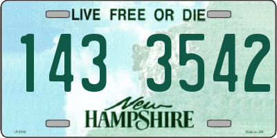 NH license plate 1433542