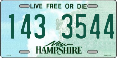NH license plate 1433544
