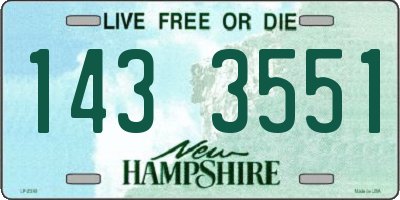 NH license plate 1433551