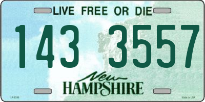 NH license plate 1433557