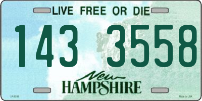NH license plate 1433558