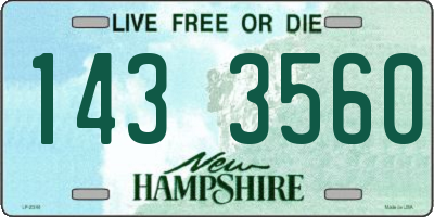 NH license plate 1433560