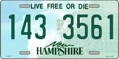 NH license plate 1433561