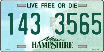 NH license plate 1433565