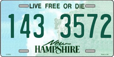 NH license plate 1433572