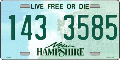 NH license plate 1433585
