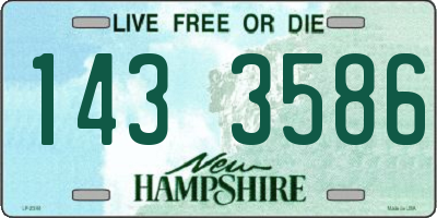 NH license plate 1433586