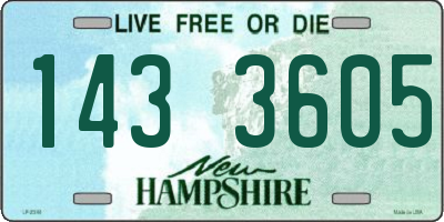 NH license plate 1433605