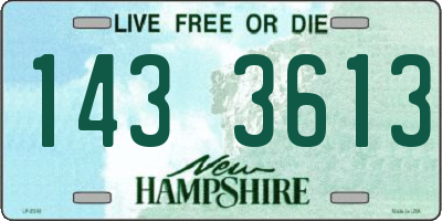 NH license plate 1433613