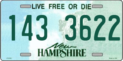 NH license plate 1433622