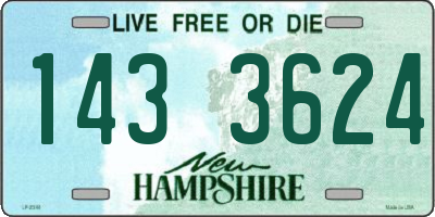 NH license plate 1433624