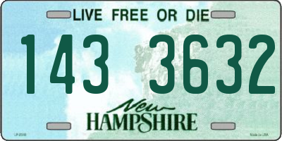 NH license plate 1433632