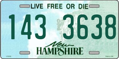 NH license plate 1433638