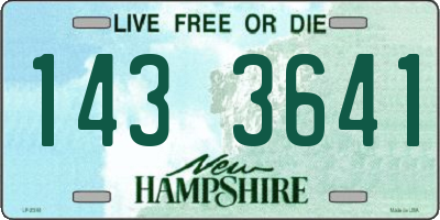 NH license plate 1433641