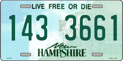 NH license plate 1433661