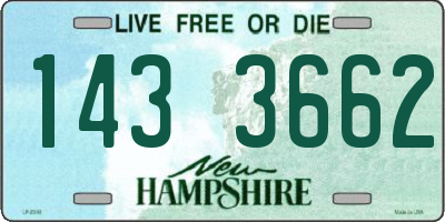 NH license plate 1433662