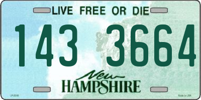 NH license plate 1433664