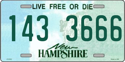 NH license plate 1433666