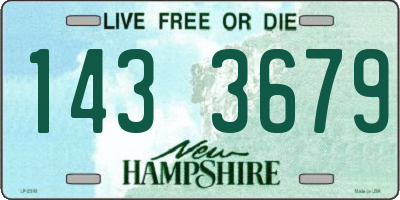 NH license plate 1433679