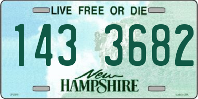NH license plate 1433682