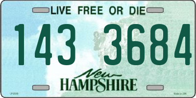 NH license plate 1433684