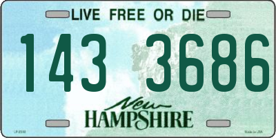 NH license plate 1433686