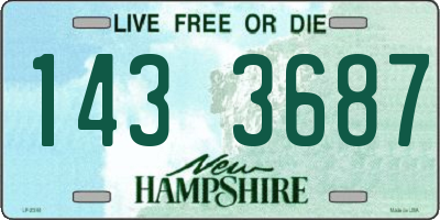 NH license plate 1433687