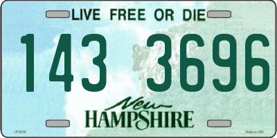 NH license plate 1433696