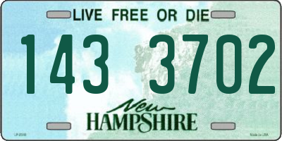 NH license plate 1433702