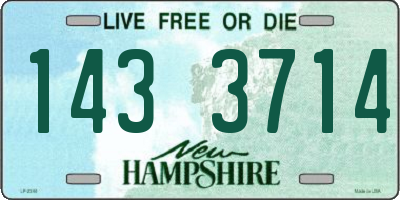 NH license plate 1433714