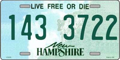 NH license plate 1433722