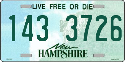 NH license plate 1433726