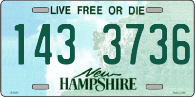 NH license plate 1433736