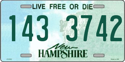 NH license plate 1433742