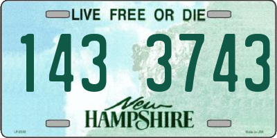 NH license plate 1433743
