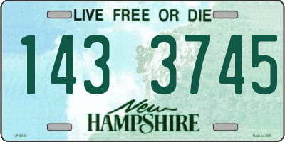 NH license plate 1433745
